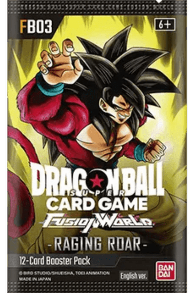 Dragon Ball: Fusion World TCG: Raging Roar - FB03 Booster Pack - TCG Shoppen Bandai FB03 - Raging Roar