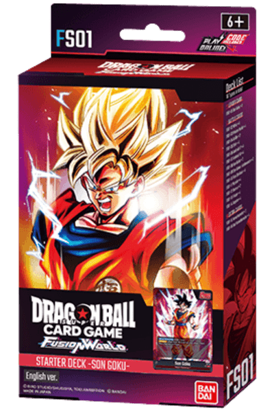 Dragon Ball: Fusion World TCG: Son Goku FS01 Starter Deck - TCG Shoppen Bandai FS01 - Son Goku Starter Deck
