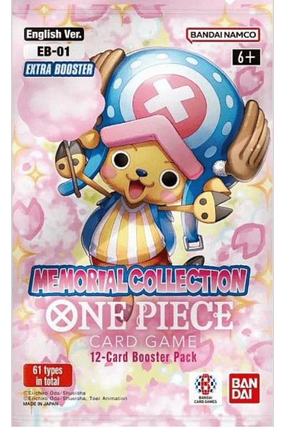 One Piece TCG: Memorial Collection - EB01 Booster Pack - TCG Shoppen Bandai EB01 - Memorial Collection