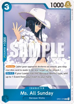 Ms. All Sunday (OP01-079) - Romance Dawn (Rare) [OP01-079]