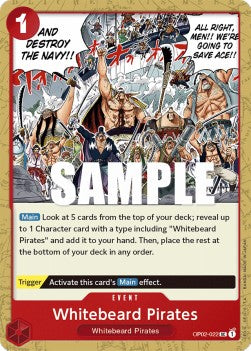 Whitebeard Pirates (OP02-022) - Paramount War (Uncommon) [OP02-022]