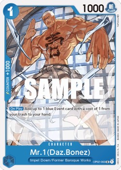 Mr.1 (Daz.Bonez) (OP02-063) - Paramount War (Uncommon) [OP02-063]