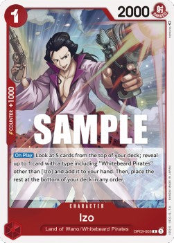 Izo (OP03-003) - Pillars of Strength (Rare) [OP03-003]