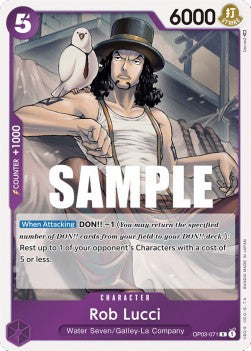 Rob Lucci (OP03-071) - Pillars of Strength (Rare) [OP03-071]