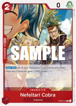 Nefeltari Cobra (OP04-012) - Kingdoms of Intrigue (Common) [OP04-012]