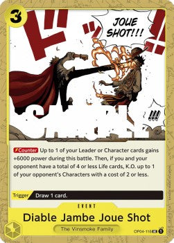 Diable Jambe Joue Shot (OP04-116) - Kingdoms of Intrigue (Uncommon) [OP04-116]