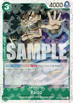 Raizo (OP01-052) (V.2) - The Best (Uncommon) [PRB01-OP01-052]