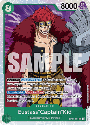 Eustass"Captain"Kid (OP01-051) (V.1) - The Best (Super Rare) [PRB01-OP01-033]