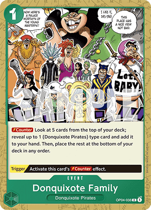 Donquixote Family (OP04-036) (V.1) - The Best (Common) [PRB01-OP04-036]
