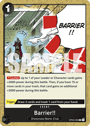 Barrier!! (OP04-095) (V.1) - The Best (Common) [PRB01-OP04-095]