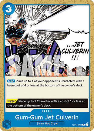 Gum-Gum Jet Culverin (OP11-061) - A Fist of Divine Speed (Uncommon) [OP11-061]