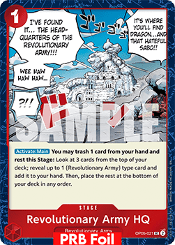 Revolutionary Army HQ (OP05-021) (V.2) - The Best Vol.2 (Uncommon) [PRB02-OP05-021]
