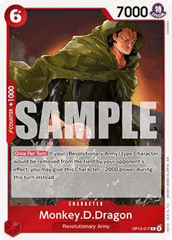 Monkey.D.Dragon (OP13-017) - Carrying on his Will (Rare) [OP13-017]