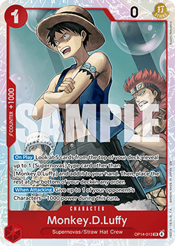 Monkey.D.Luffy (OP14-013) (V.1) - The Azure Sea's Seven (Super Rare) [OP14-013]