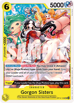 Gorgon Sisters (OP14-105) - The Azure Sea's Seven (Uncommon) [OP14-105]