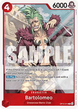 Bartolomeo (OP15-014) - Adventure on Kami’s Island (Rare) [OP15-014]