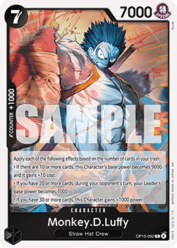 Monkey.D.Luffy (OP15-092) (V.1) - Adventure on Kami’s Island (Rare) [OP15-092]