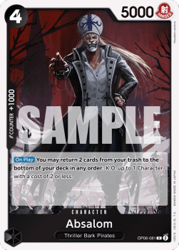 Absalom (OP06-081) (V.1) - Wings of the Captain (Rare) [OP06-081] - TCG Shoppen TCG Shoppen One Piece Single