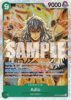 Adio (OP09-023) (V.1) - Emperors in the New World (Super Rare) [OP09-023] - TCG Shoppen TCG Shoppen One Piece Single