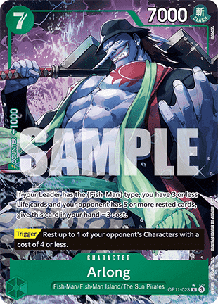 Arlong (OP11-023) (V.2) - A Fist of Divine Speed (Alternate Art) [OP11-023] - TCG Shoppen TCG Shoppen One Piece Single