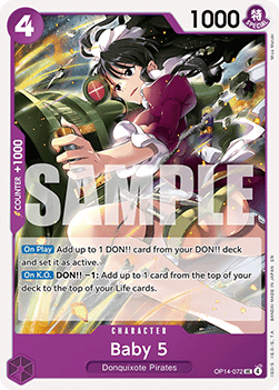 Baby 5 (OP14-072) - The Azure Sea's Seven (Uncommon) [OP14-072] - TCG Shoppen TCG Shoppen One Piece Single
