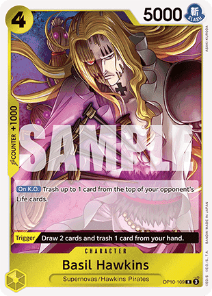 Basil Hawkins (OP10-109) - Royal Blood (Rare) [OP10-109] - TCG Shoppen TCG Shoppen One Piece Single