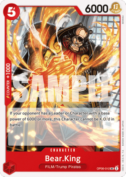 Bear.King (OP06-012) - Wings of the Captain (Uncommon) [OP06-012] - TCG Shoppen TCG Shoppen One Piece Single