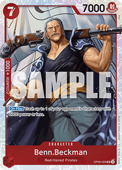 Benn.Beckman (OP09-009) (V.1) - Emperors in the New World (Super Rare) [OP09-009] - TCG Shoppen TCG Shoppen One Piece Single