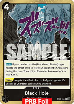 Black Hole (OP09-098) (V.2) - The Best Vol.2 (Uncommon) [PRB02-OP09-098] - TCG Shoppen TCG Shoppen One Piece Single