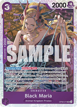 Black Maria (OP08-074) (V.1) - Two Legends (Super Rare) [OP08-074] - TCG Shoppen TCG Shoppen One Piece Single