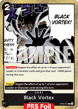 Black Vortex (OP09-097) (V.2) - The Best Vol.2 (Common) [PRB02-OP09-097] - TCG Shoppen TCG Shoppen One Piece Single