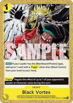 Black Vortex (OP16-115) - The Time of Battle (Uncommon) [OP16-115] - TCG Shoppen TCG Shoppen One Piece Single