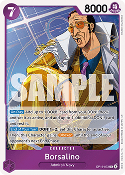 Borsalino (OP16-073) (V.1) - The Time of Battle (Rare) [OP16-073] - TCG Shoppen TCG Shoppen One Piece Single