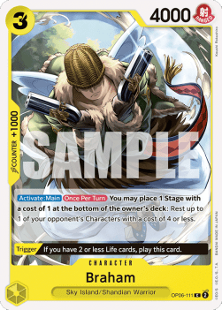 Braham (OP06-111) - Wings of the Captain (Common) [OP06-111] - TCG Shoppen TCG Shoppen One Piece Single