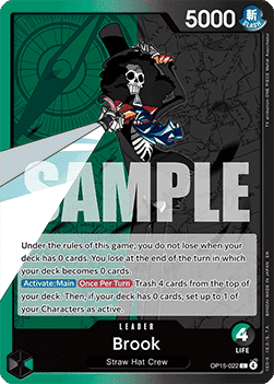 Brook (OP15-022) (V.1) - Adventure on Kami’s Island (Leader) [OP15-022] - TCG Shoppen TCG Shoppen One Piece Single