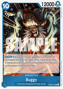 Buggy (OP09-051) (V.1) - Emperors in the New World (Rare) [OP09-051] - TCG Shoppen TCG Shoppen One Piece Single