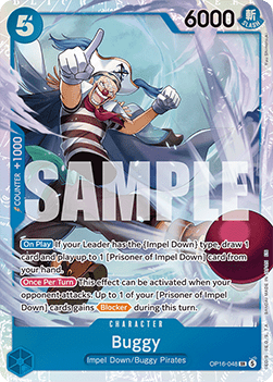 Buggy (OP16-048) (V.1) - The Time of Battle (Super Rare) [OP16-048] - TCG Shoppen TCG Shoppen One Piece Single