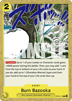 Burn Bazooka (OP08-116) - Two Legends (Common) [OP08-116] - TCG Shoppen TCG Shoppen One Piece Single