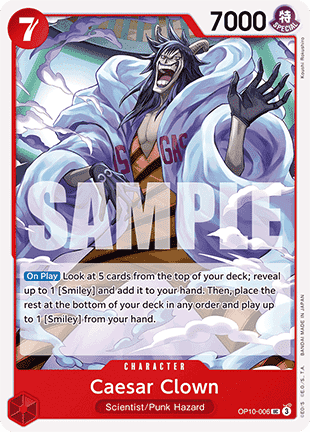 Caesar Clown (OP10-006) - Royal Blood (Uncommon) [OP10-006] - TCG Shoppen TCG Shoppen One Piece Single