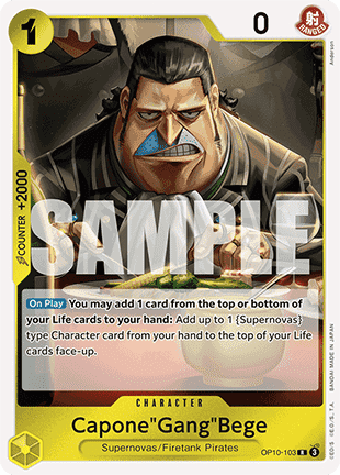 Capone"Gang"Bege (OP10-103) - Royal Blood (Rare) [OP10-103] - TCG Shoppen TCG Shoppen One Piece Single