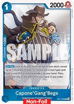 Capone"Gang"Bege (OP11 - 048) - Learn Together Deck Set 01 (Rare) [LD01 - OP11 - 048] - TCG Shoppen TCG Shoppen One Piece Single