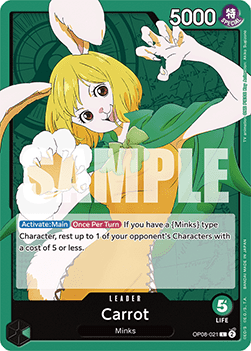 Carrot (OP08-021) (V.1) - Two Legends (Leader) [OP08-021] - TCG Shoppen TCG Shoppen One Piece Single