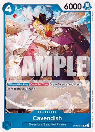 Cavendish (OP10-045) (V.1) - Royal Blood (Rare) [OP10-045] - TCG Shoppen TCG Shoppen One Piece Single