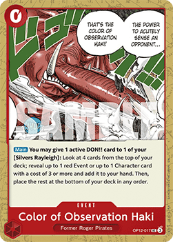 Color of Observation Haki (OP12 - 017) - Legacy of the Master (Uncommon) [OP12 - 017] - TCG Shoppen TCG Shoppen One Piece Single