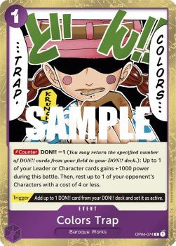 Colors Trap (OP04-074) - Kingdoms of Intrigue (Rare) [OP04-074] - TCG Shoppen TCG Shoppen One Piece Single