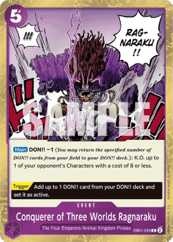 Conquerer of Three Worlds Ragnaraku (EB01-039) - Memorial Collection (Rare) [EB01-039] - TCG Shoppen TCG Shoppen One Piece Single