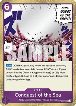 Conquest of the Sea (OP08-077) - Two Legends (Rare) [OP08-077] - TCG Shoppen TCG Shoppen One Piece Single