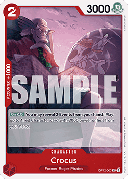 Crocus (OP12 - 003) - Legacy of the Master (Uncommon) [OP12 - 003] - TCG Shoppen TCG Shoppen One Piece Single