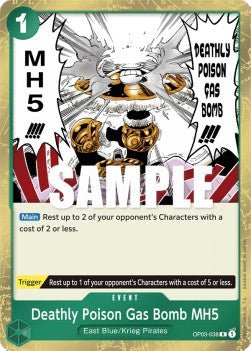Deathly Poison Gas Bomb MH5 (OP03 - 038) - Pillars of Strength (Rare) [OP03 - 038] - TCG Shoppen TCG Shoppen One Piece Single
