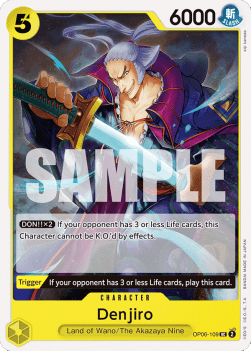 Denjiro (OP06-109) - Wings of the Captain (Uncommon) [OP06-109] - TCG Shoppen TCG Shoppen One Piece Single